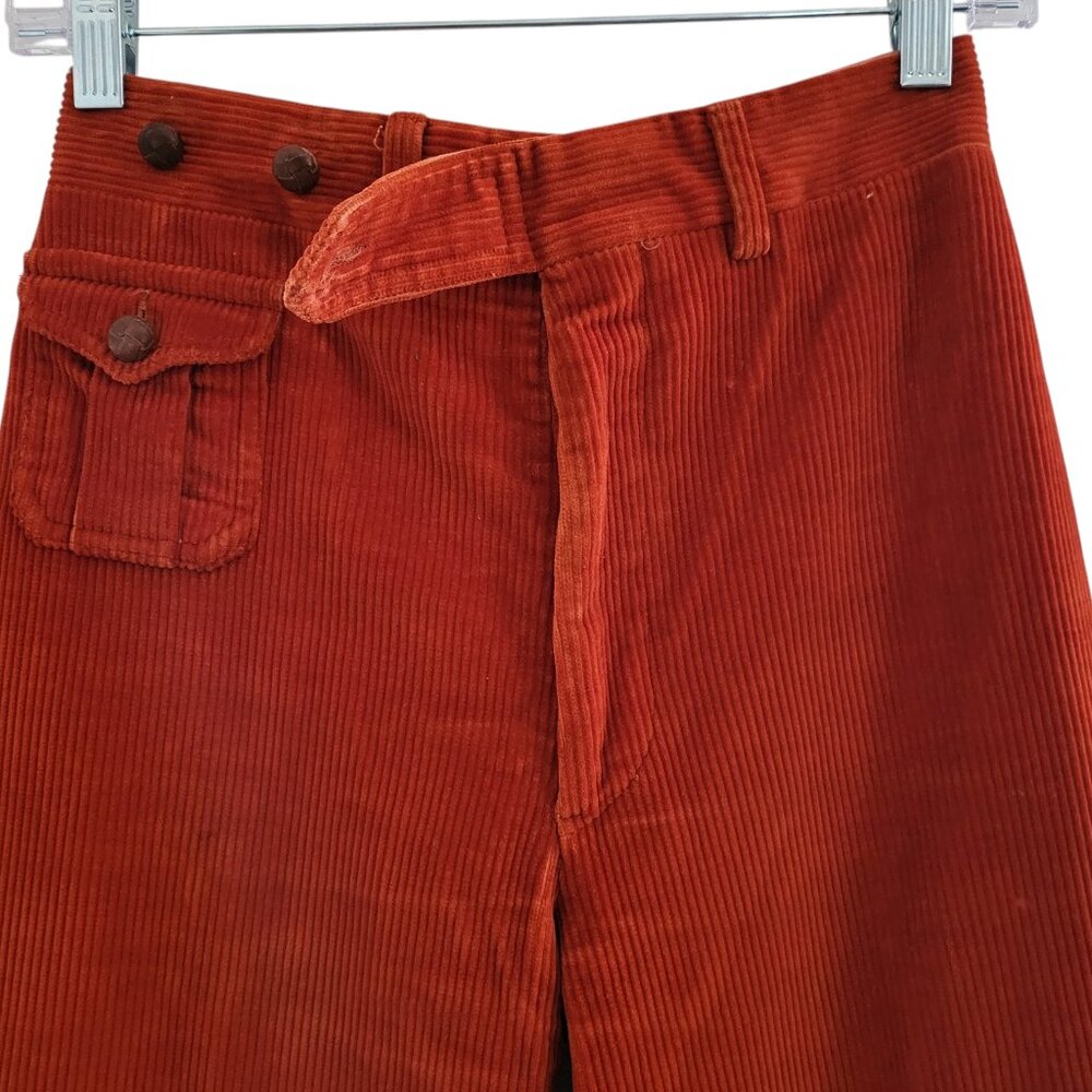 Ralph Lauren Women's Rust Corduroy Pants - Picture 3 of 9